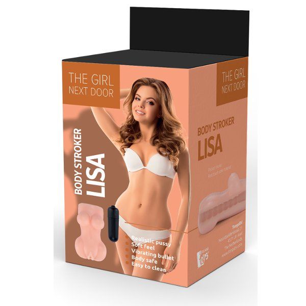 Телесный мастурбатор-вагина Lisa Vibrating Body Masturbator